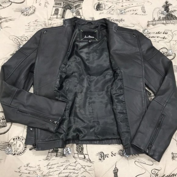 Sam Edelman Lambskin Leather Moto Jacket - Picture 7 of 11